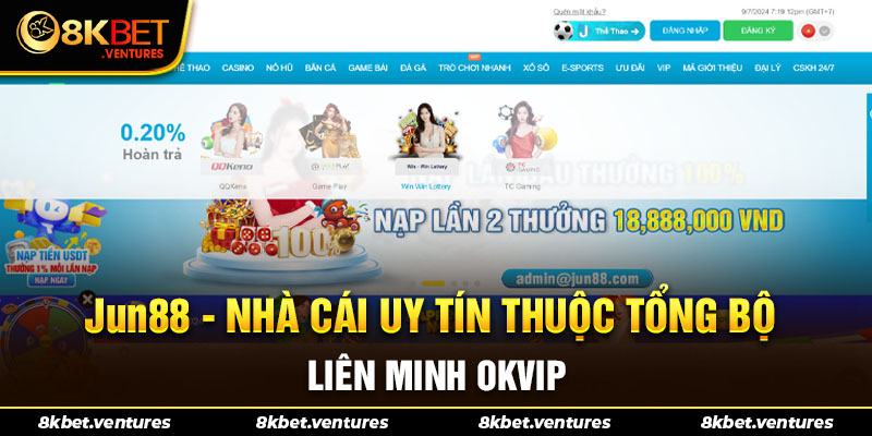 JUN88 - Nhà cái uy tín thuộc tổng bộ liên minh OKVIP