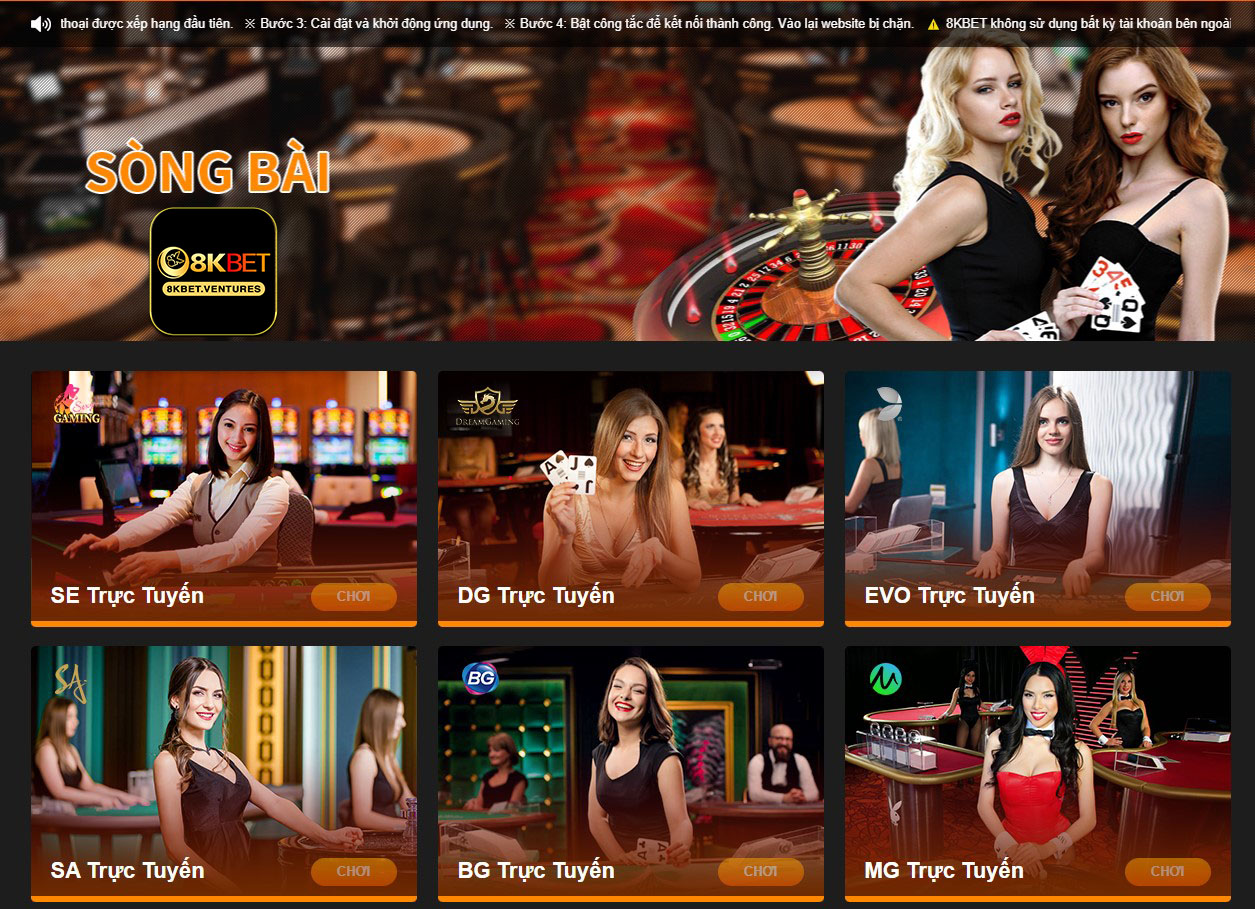 Casino 8kbet cực chất mang đến chơi sự tươi mới cho hội viên